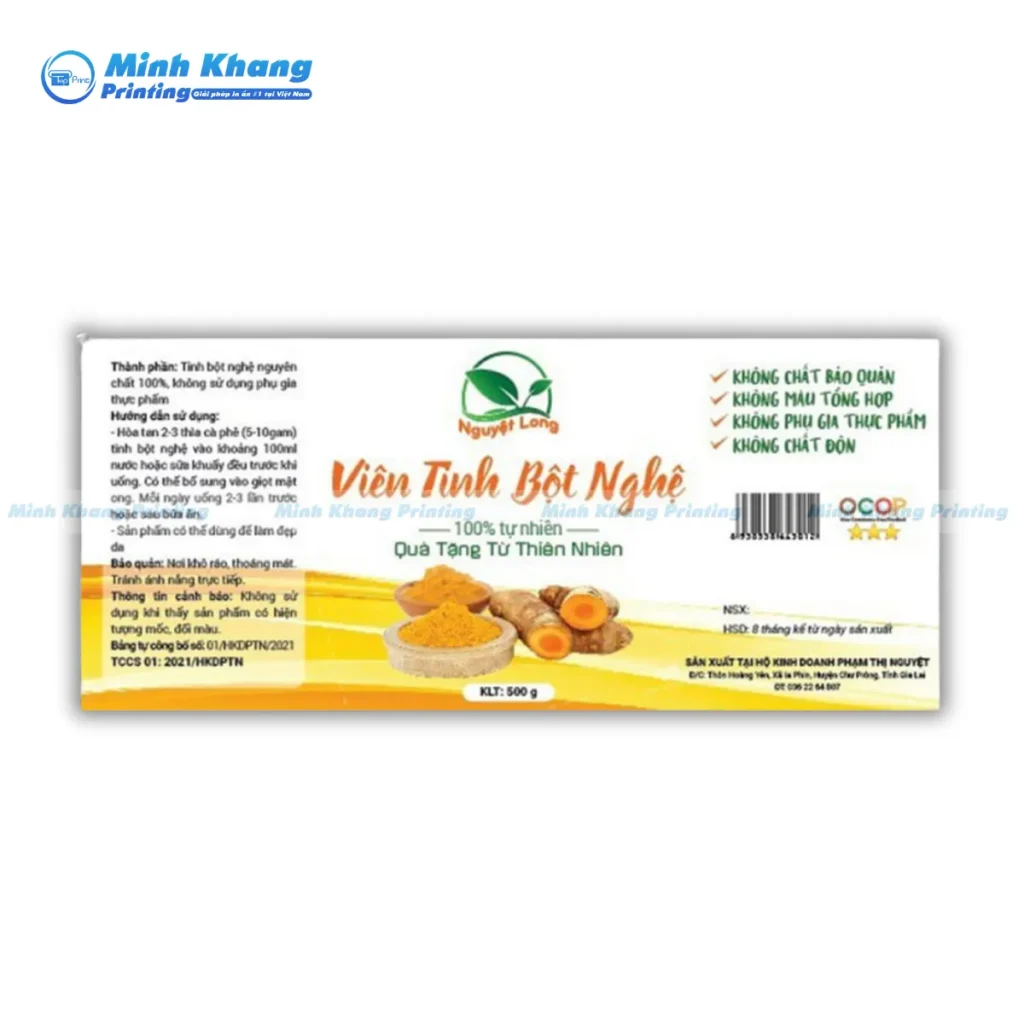 Tại Sao Tem Nhãn Tinh Bột Nghệ Quyết Định 80% Hành Vi Mua Hàng?