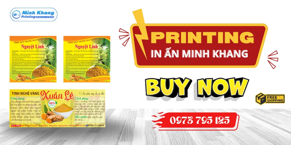 10+ Mẫu Tem Nhãn Tinh Bột Nghệ Đẹp & Tạo Uy Tín