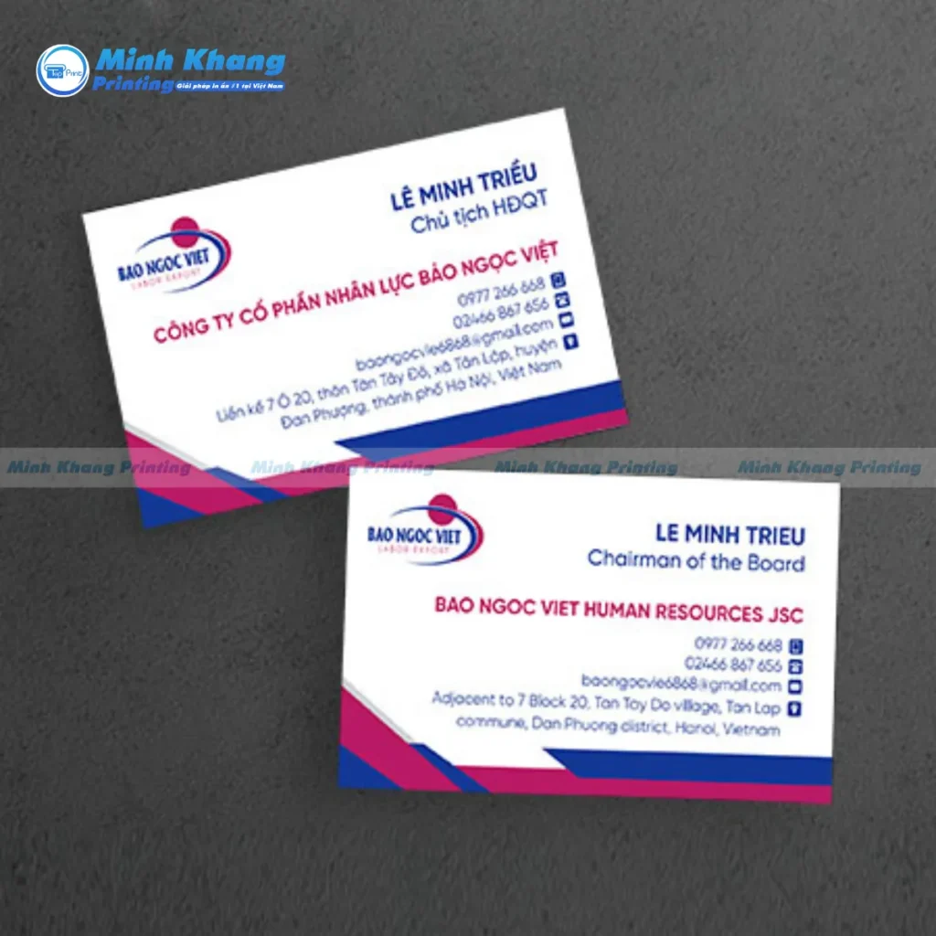 Những Lưu Ý Vàng Khi Thiết Kế Card Visit Song Ngữ
