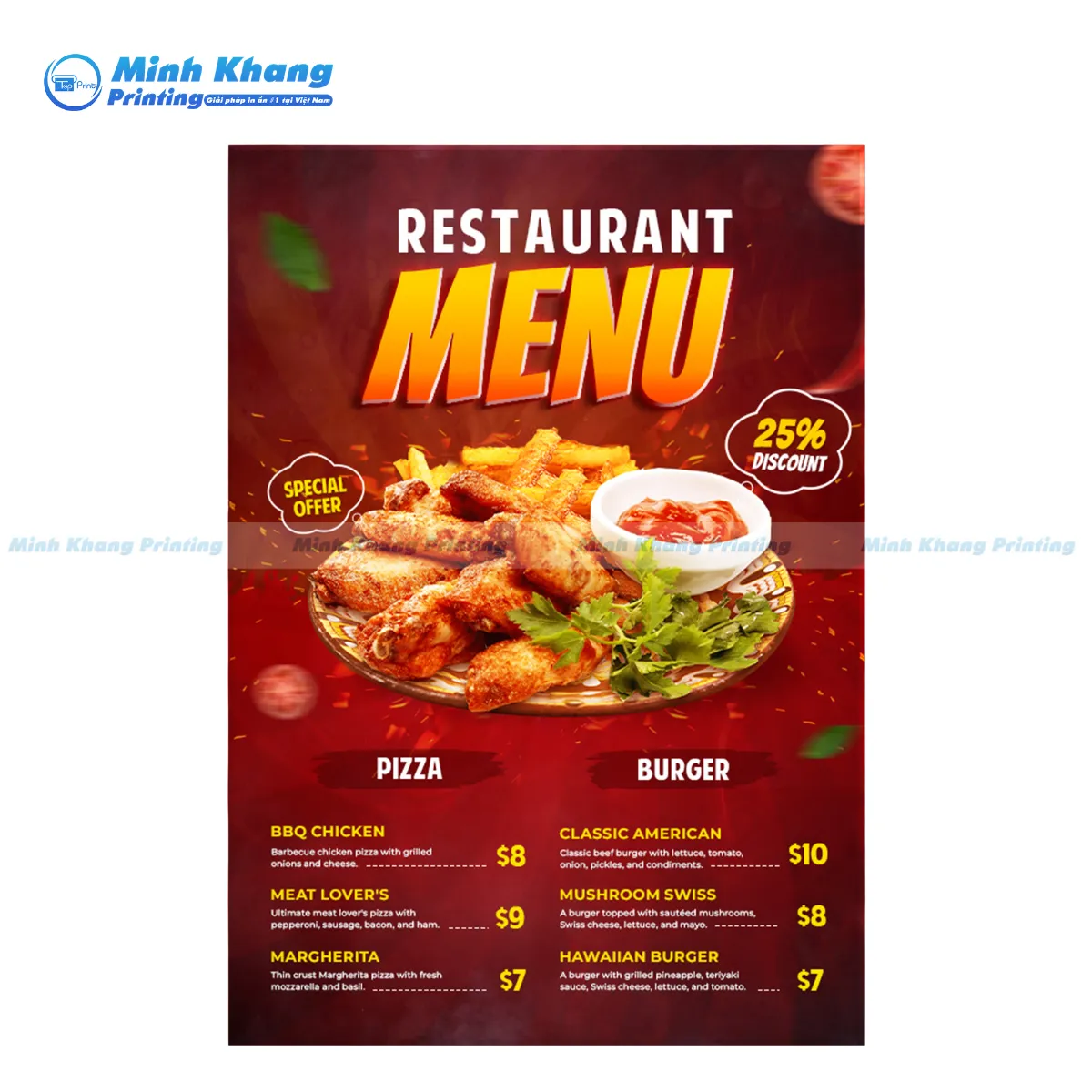 Mẫu menu nhà hàng sang trọng và đẳng cấp