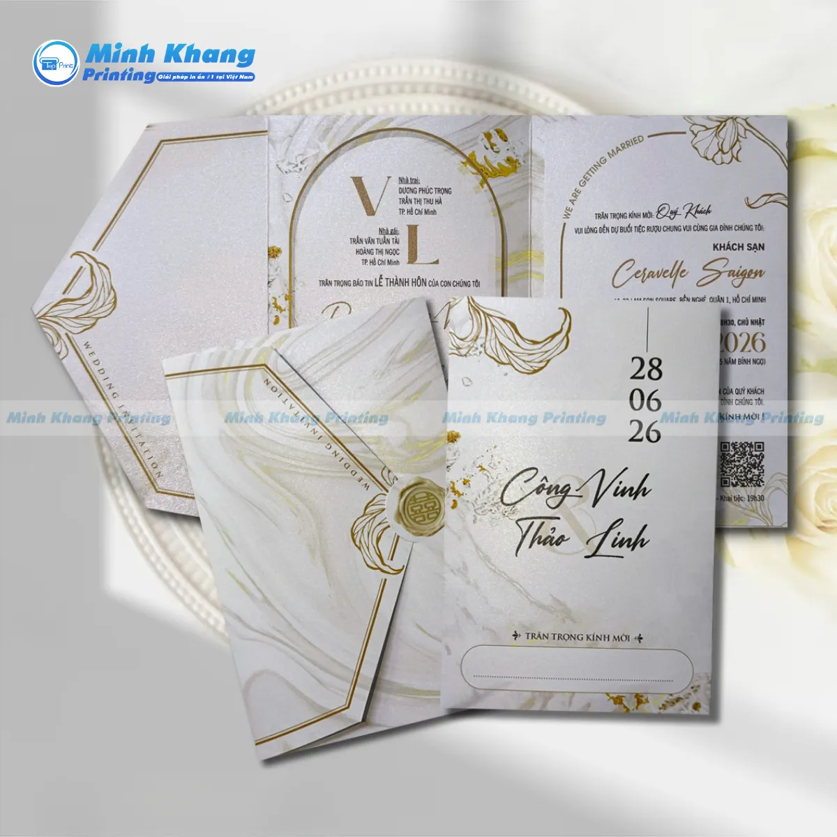 50+ Mẫu Bao Thư Thiệp Cưới Sang Trọng & Xu Hướng Mới 2026