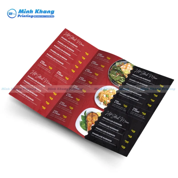 63+ Mẫu Brochure Menu Gấp 2, Gấp 3 Độc Đáo