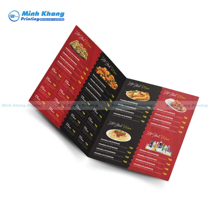 63+ Mẫu Brochure Menu Gấp 2, Gấp 3 Độc Đáo