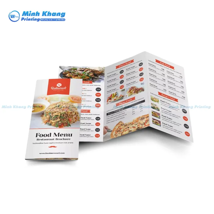 63+ Mẫu Brochure Menu Gấp 2, Gấp 3 Độc Đáo