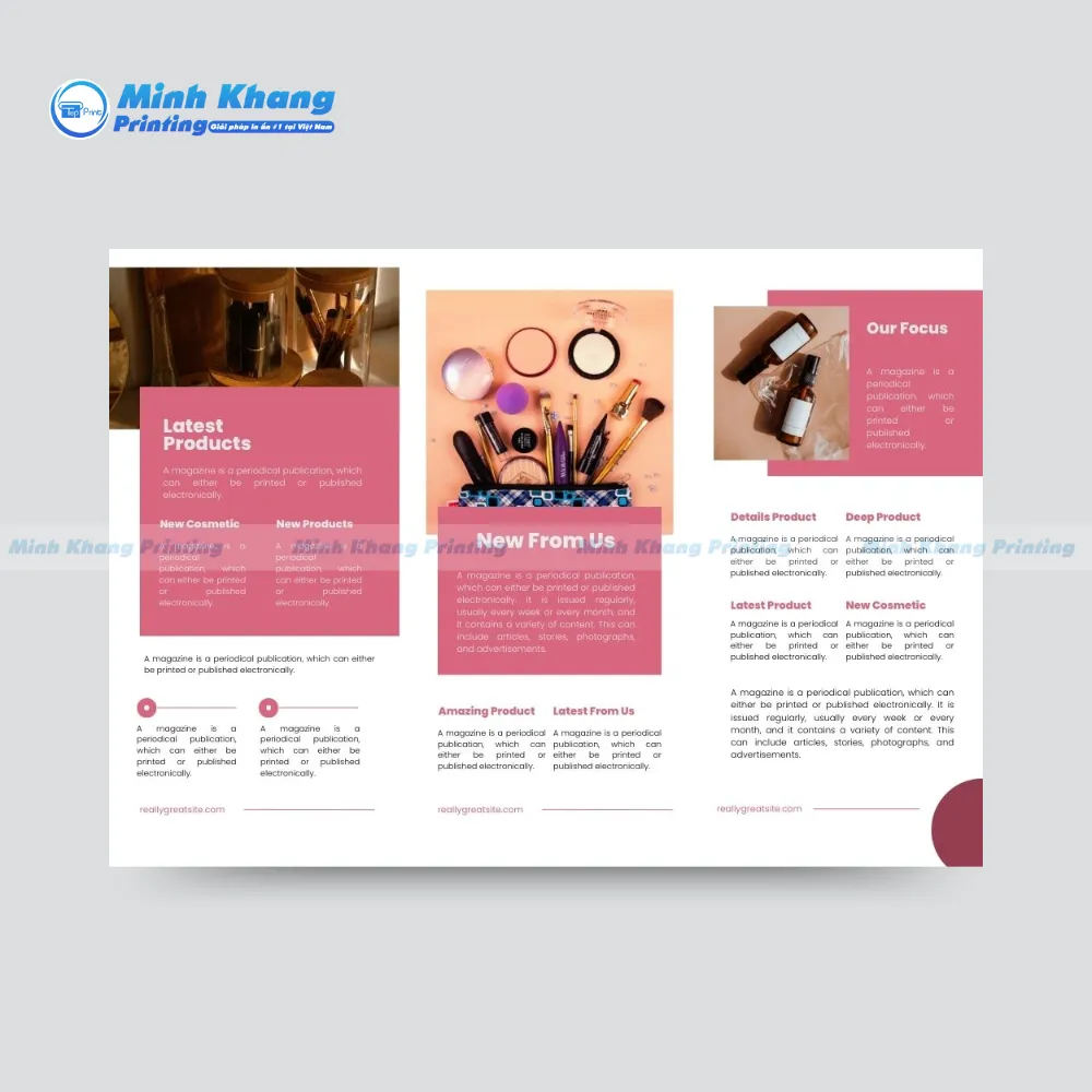 Gợi Ý 18+ Mẫu Brochure Mỹ Phẩm Đẹp Mắt & Sang Trọng