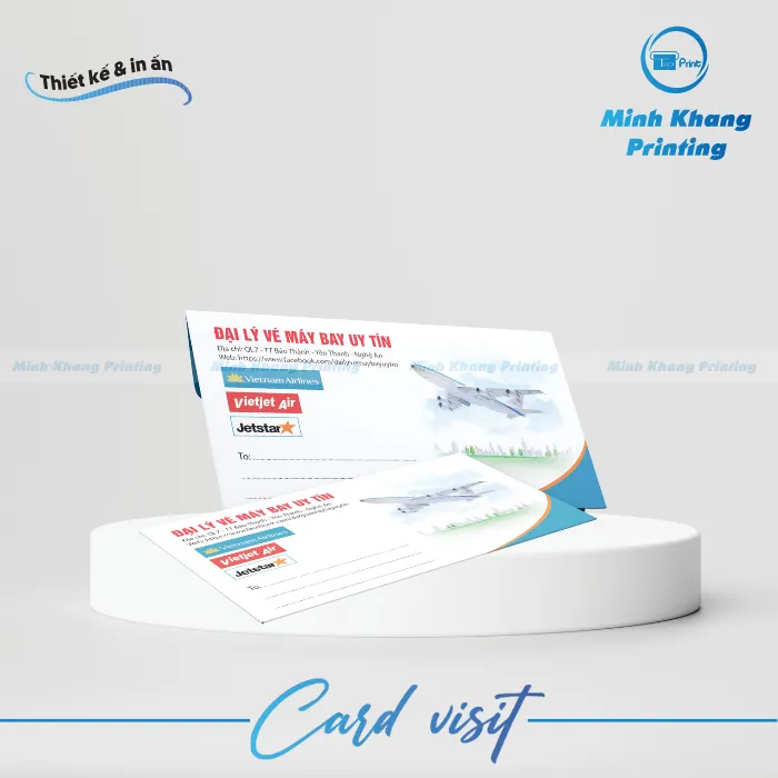 20+ Mẫu Card Visit Đại Lý Bán Vé Máy Bay Thiết Kế Sáng Tạo