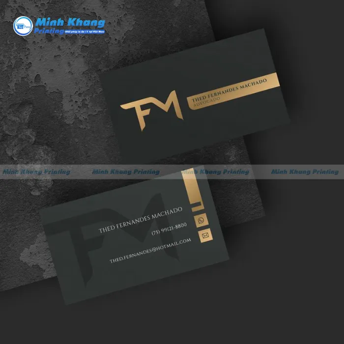 33+ Mẫu Card Visit Đen, Black Business Card Đẹp Huyền Bí