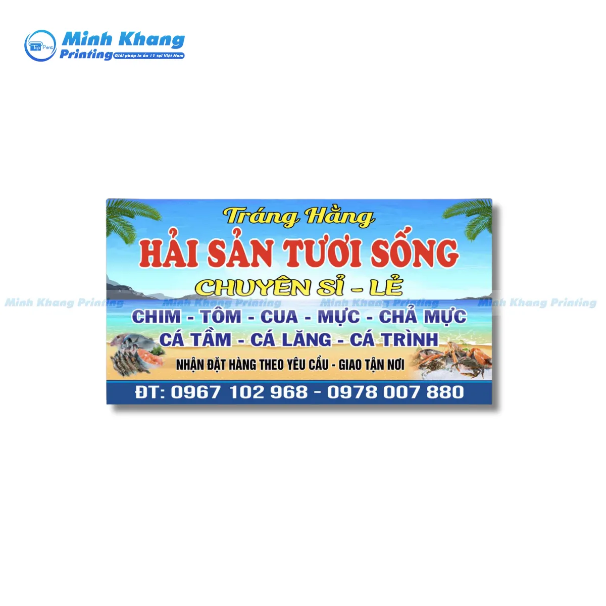 77+ Mẫu Card Visit Hải Sản, Vựa Tôm, Cua, Cá Tươi Sống