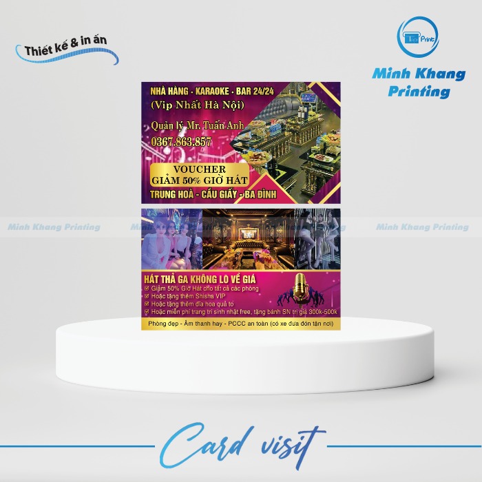 25+ Mẫu Card Visit Karaoke, Phòng Hát Đẹp & Cuốn Hút