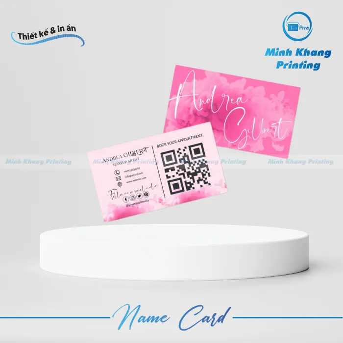 88+ Mẫu Card Visit Màu Hồng Nữ Tính, Dịu Dàng & Quyến Rũ