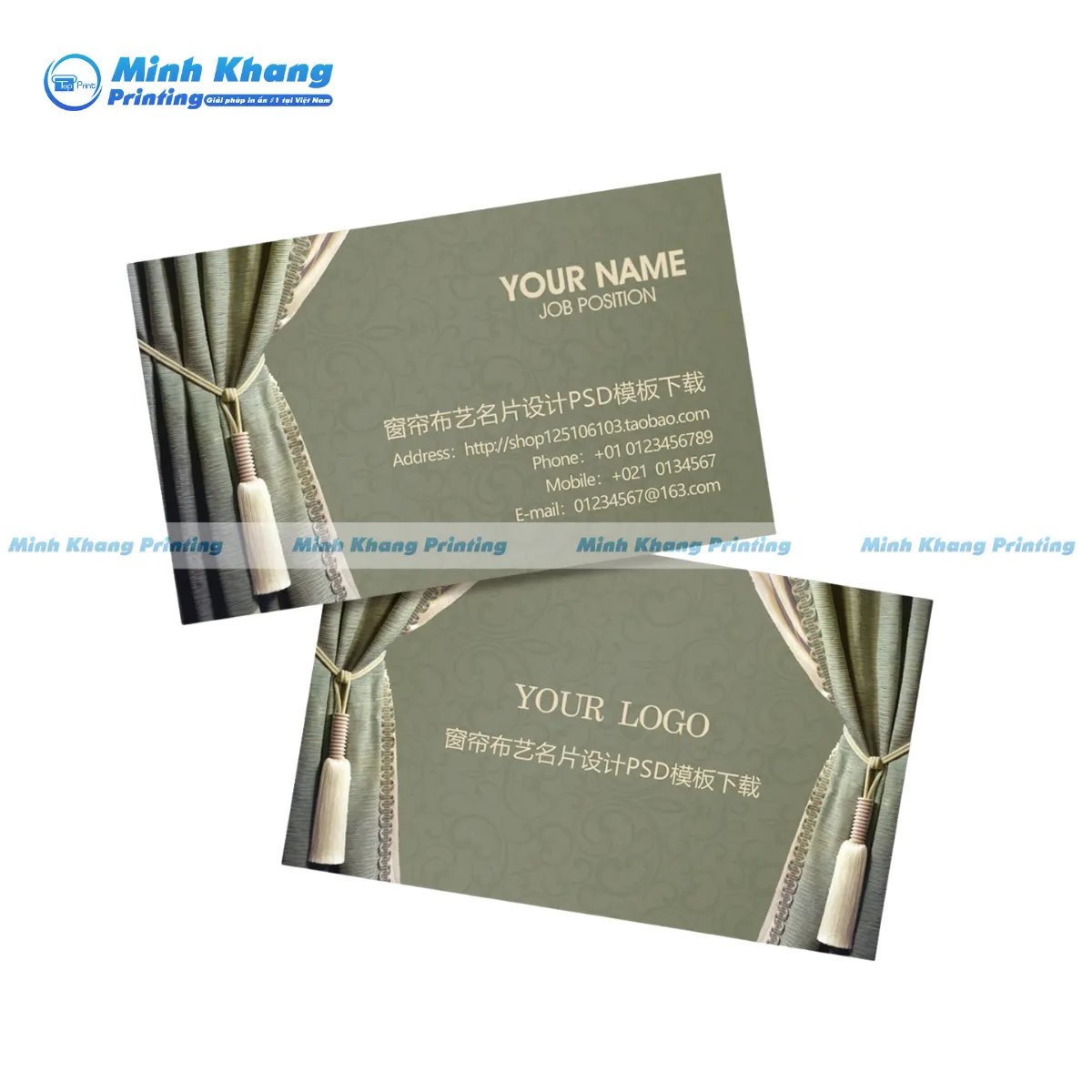 32+ Card Visit Rèm Cửa Ấn Tượng & Thu Hút Khách Hàng