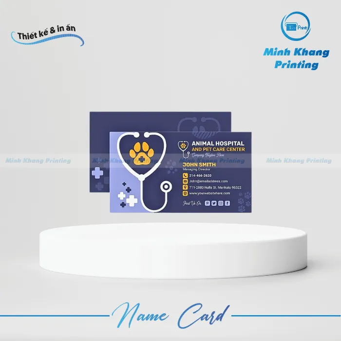44+ Mẫu Card Visit Thú Y Độc Đáo, Chuyên Nghiệp, Sáng Tạo