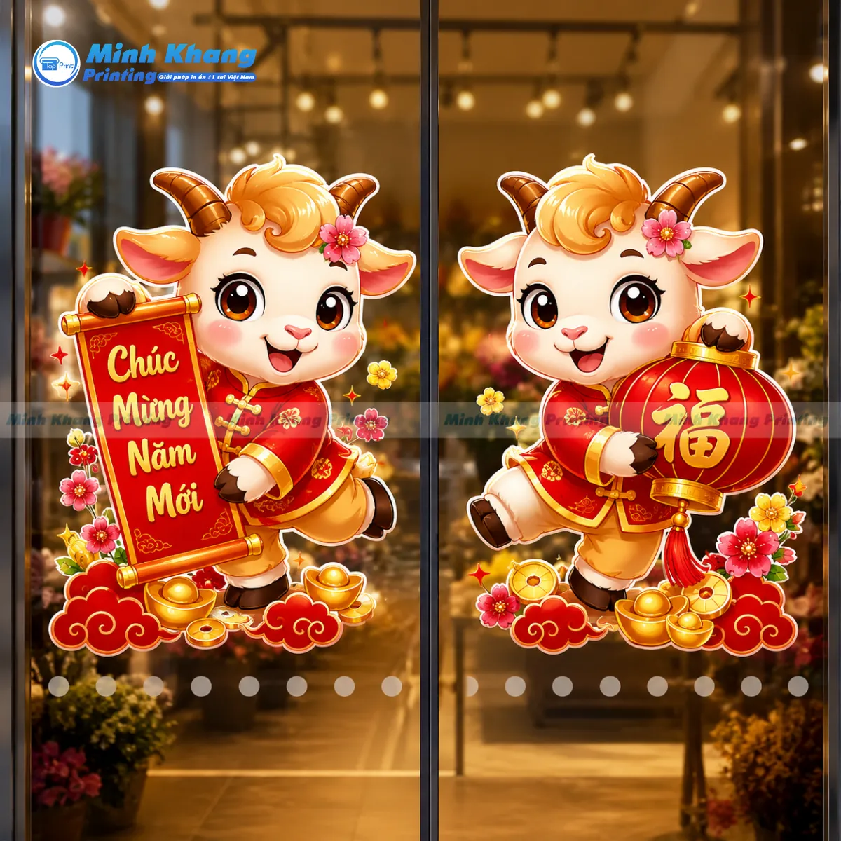 In Decal Dán Kính Trang Trí Tết 2027 Giá Rẻ Tại TPHCM & Hà Nội