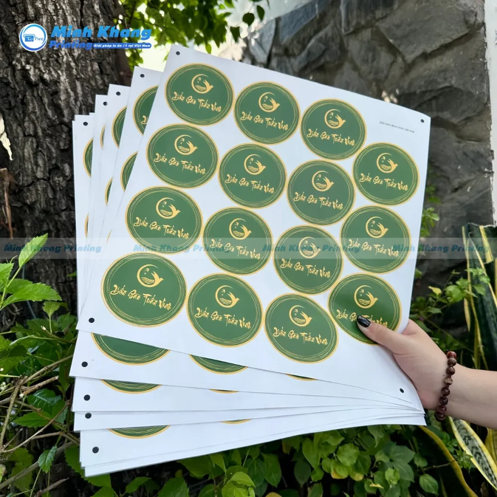 Mẫu decal giấy dán dán hũ đựng yến sào cao cấp