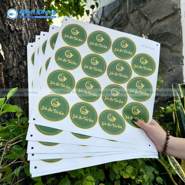 Mẫu decal giấy dán dán hũ đựng yến sào cao cấp