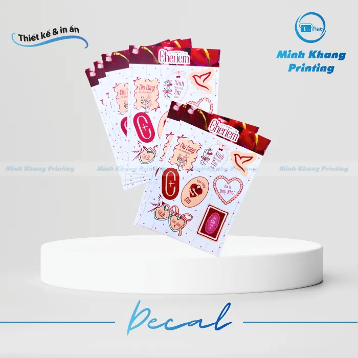 in decal giấy số lượng ít giá rẻ hcm