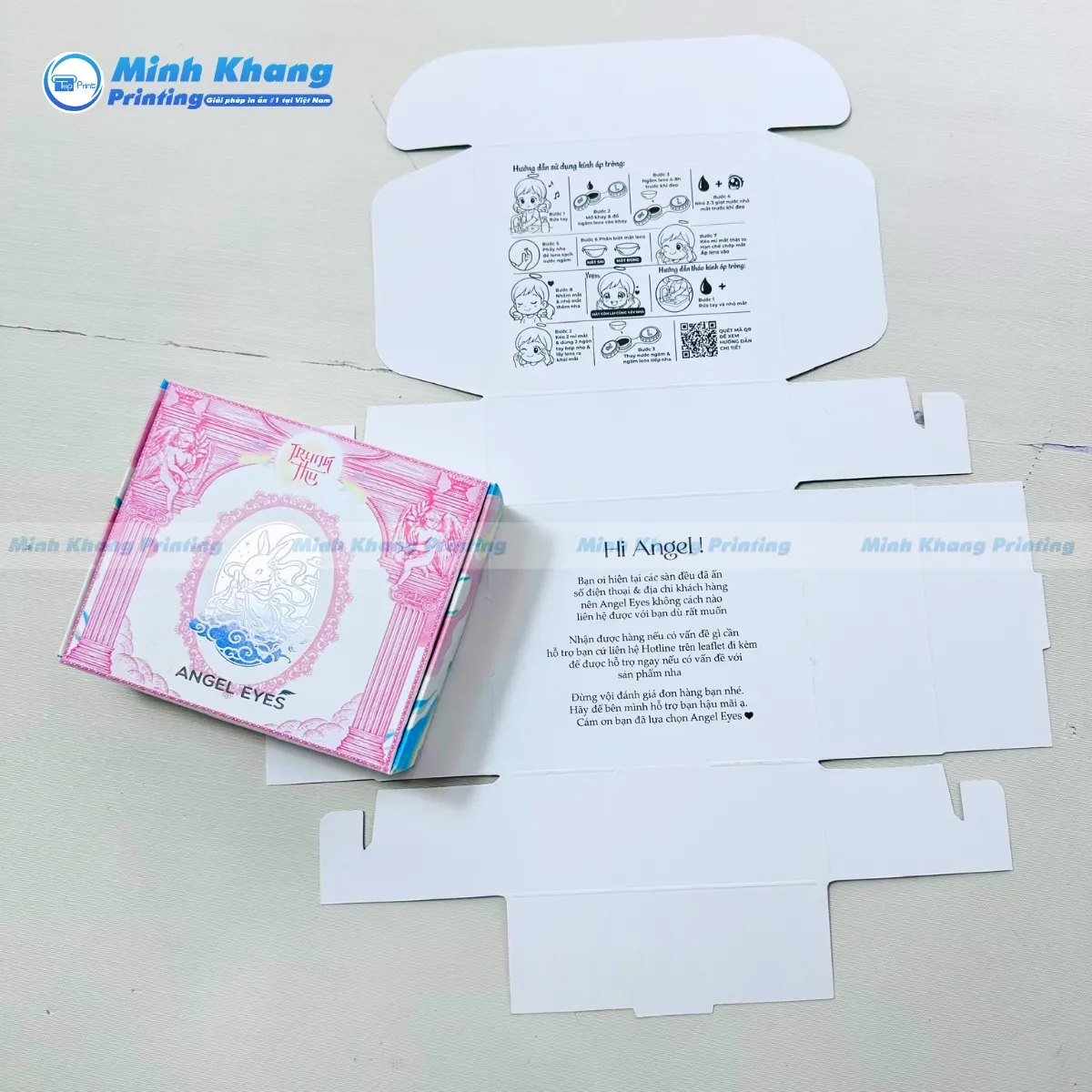 Hộp giấy đựng lens angel eyes