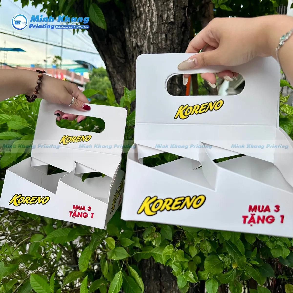 Túi Giấy Đựng Hộp Mì Koreno 4 Ngăn