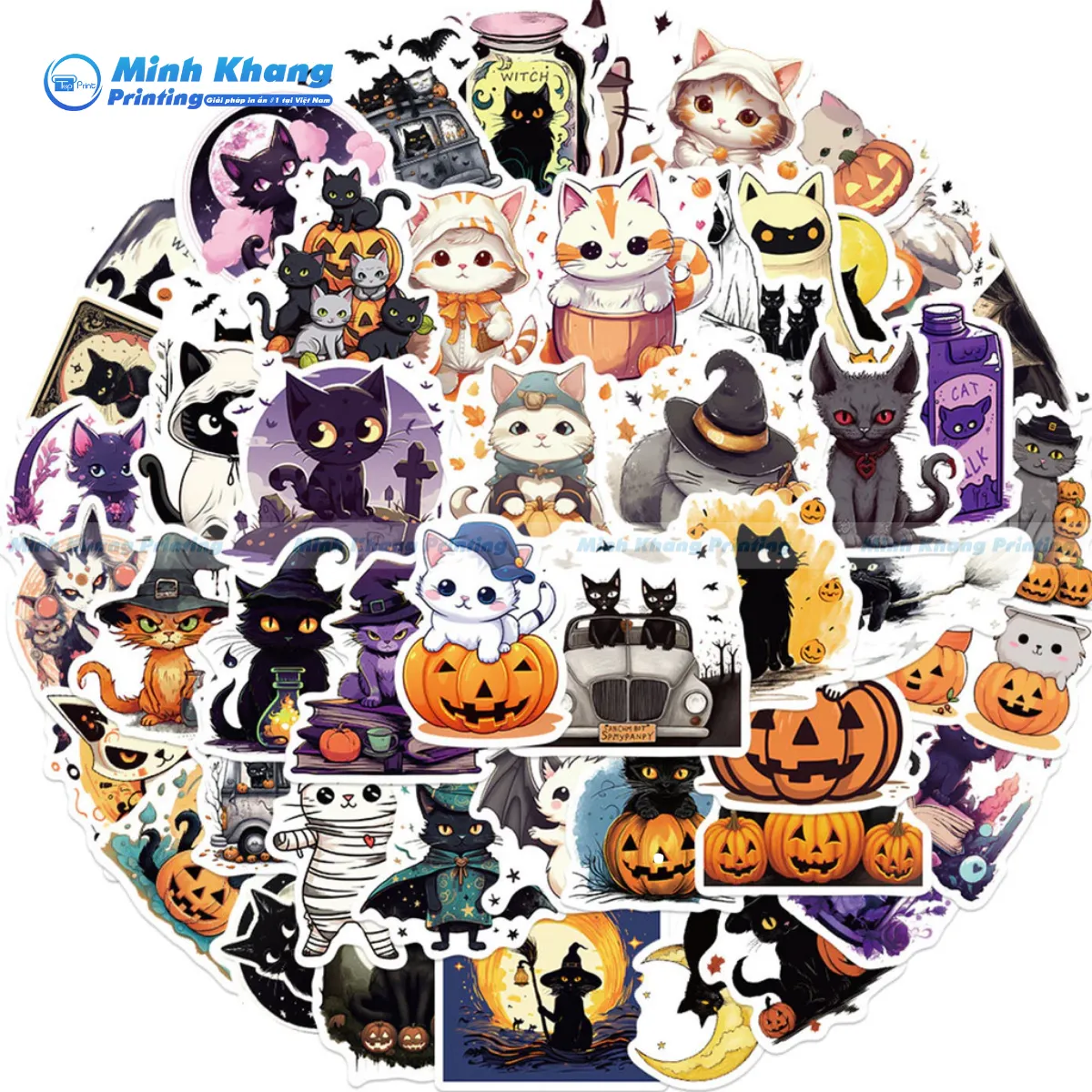 60+ Mẫu Halloween Sticker Ma Quái, Vui Nhộn & Đẹp