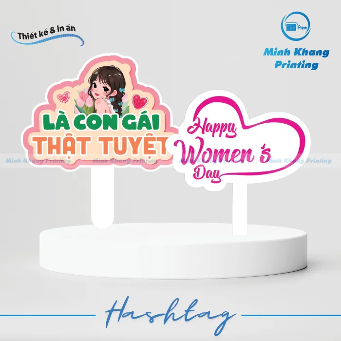 48+ Mẫu Hashtag Cầm Tay 8/3 Đẹp, Độc Đáo & Thu Hút Nhất