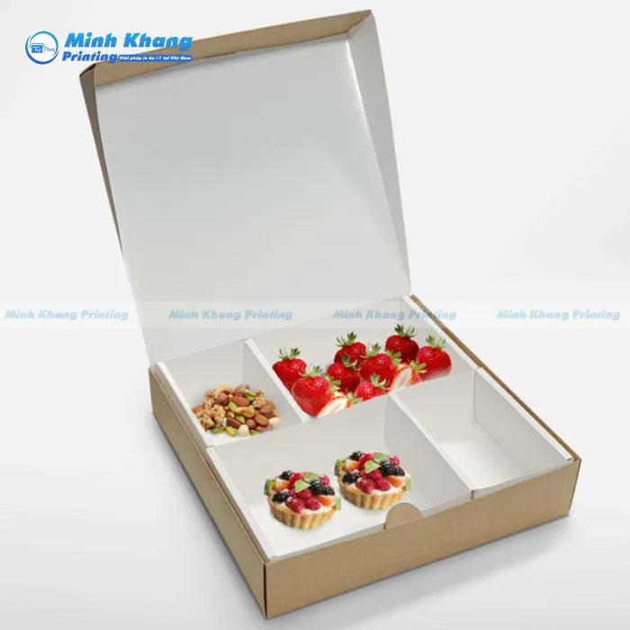 20+ Mẫu Hộp Giấy 4 Ngăn Đa Dạng, Độc Đáo & Ấn Tượng