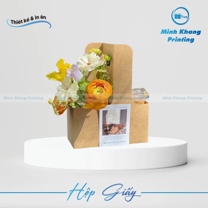 15+ Mẫu Hộp Giấy Cắm Hoa Tinh Tế & Sang Trọng