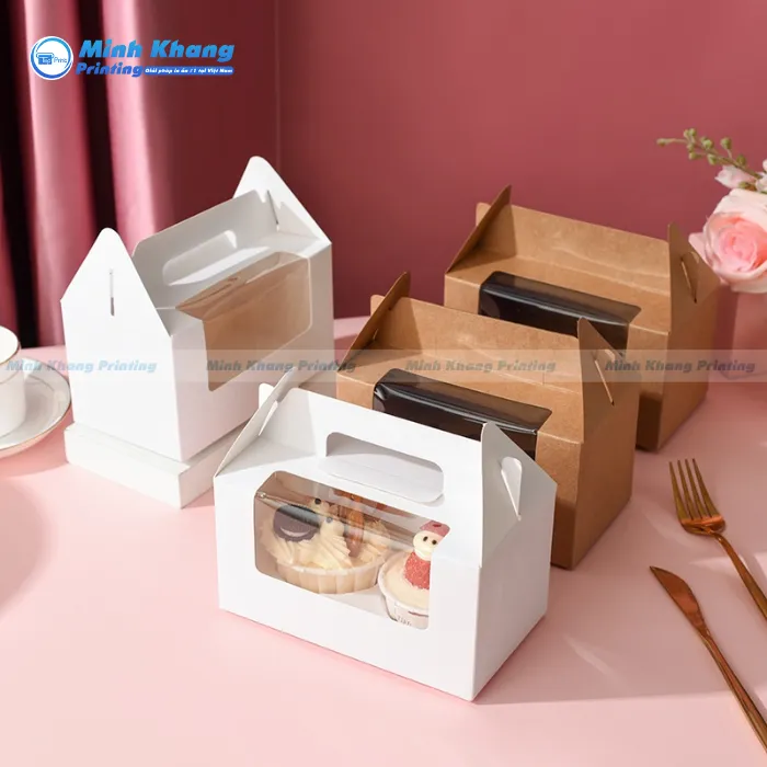 15+ Mẫu Hộp Giấy Đựng Bánh Cupcake Thiết Kế Độc Đáo