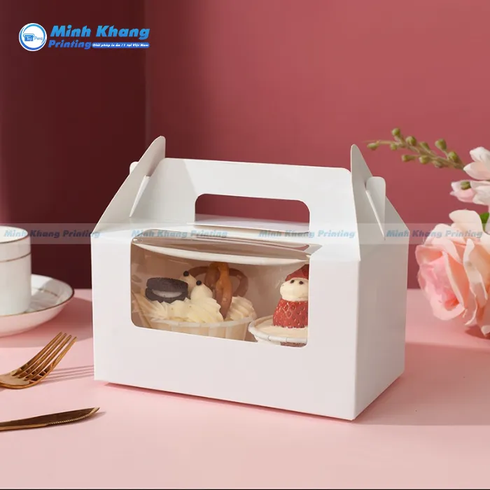 15+ Mẫu Hộp Giấy Đựng Bánh Cupcake Thiết Kế Độc Đáo