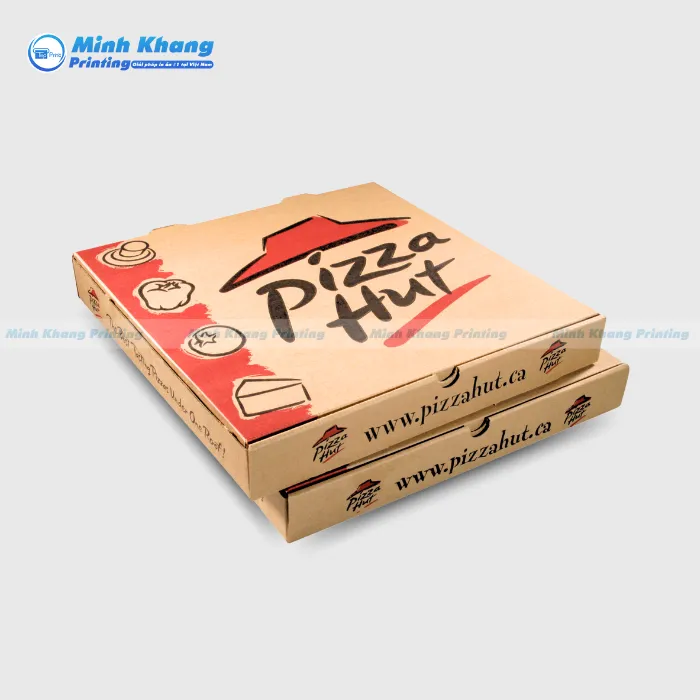 22+ Mẫu Hộp Giấy Đựng Bánh Pizza Giữ Nhiệt & Chuẩn Form
