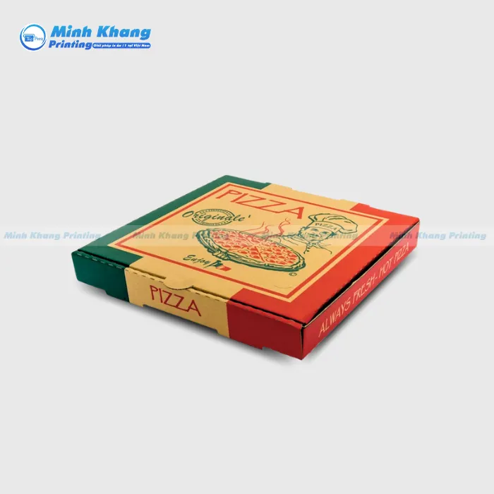 22+ Mẫu Hộp Giấy Đựng Bánh Pizza Giữ Nhiệt & Chuẩn Form