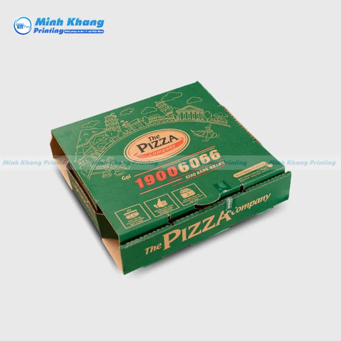 22+ Mẫu Hộp Giấy Đựng Bánh Pizza Giữ Nhiệt & Chuẩn Form