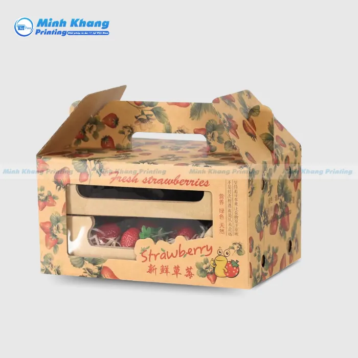 41+ Mẫu Hộp Giấy Đựng Dâu Tây Đẹp, Bền & Chất Lượng