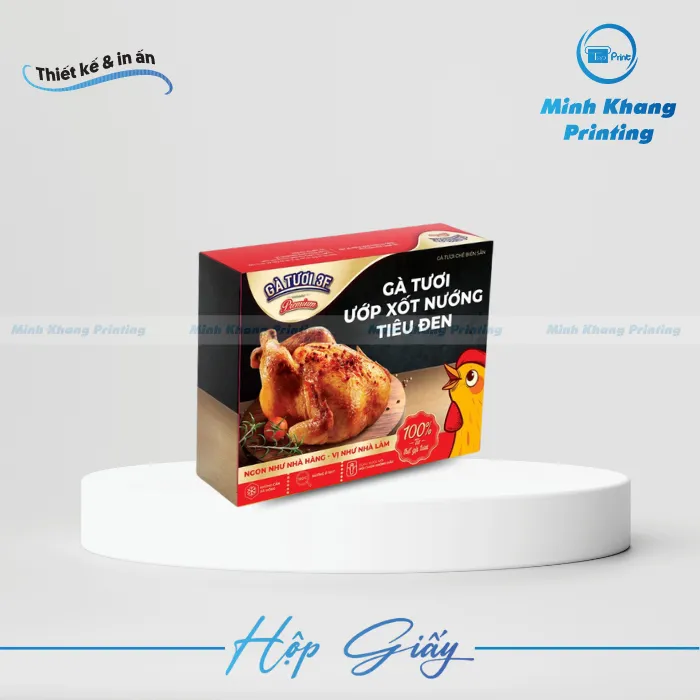 15+ Mẫu Hộp Giấy Đựng Gà Nướng Giá Rẻ & Đa Dạng Mẫu Mã