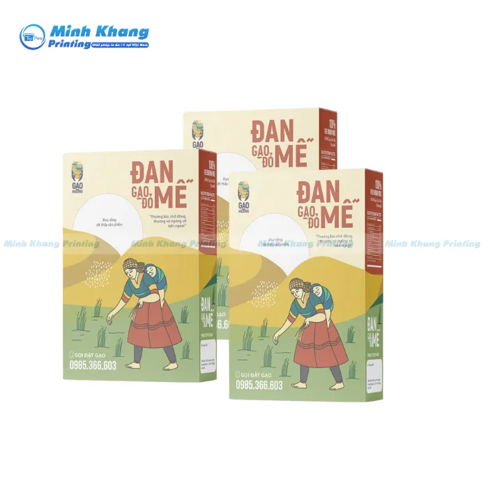 30+ Mẫu Hộp Giấy Đựng Gạo An Toàn, Chất Lượng & Đẹp