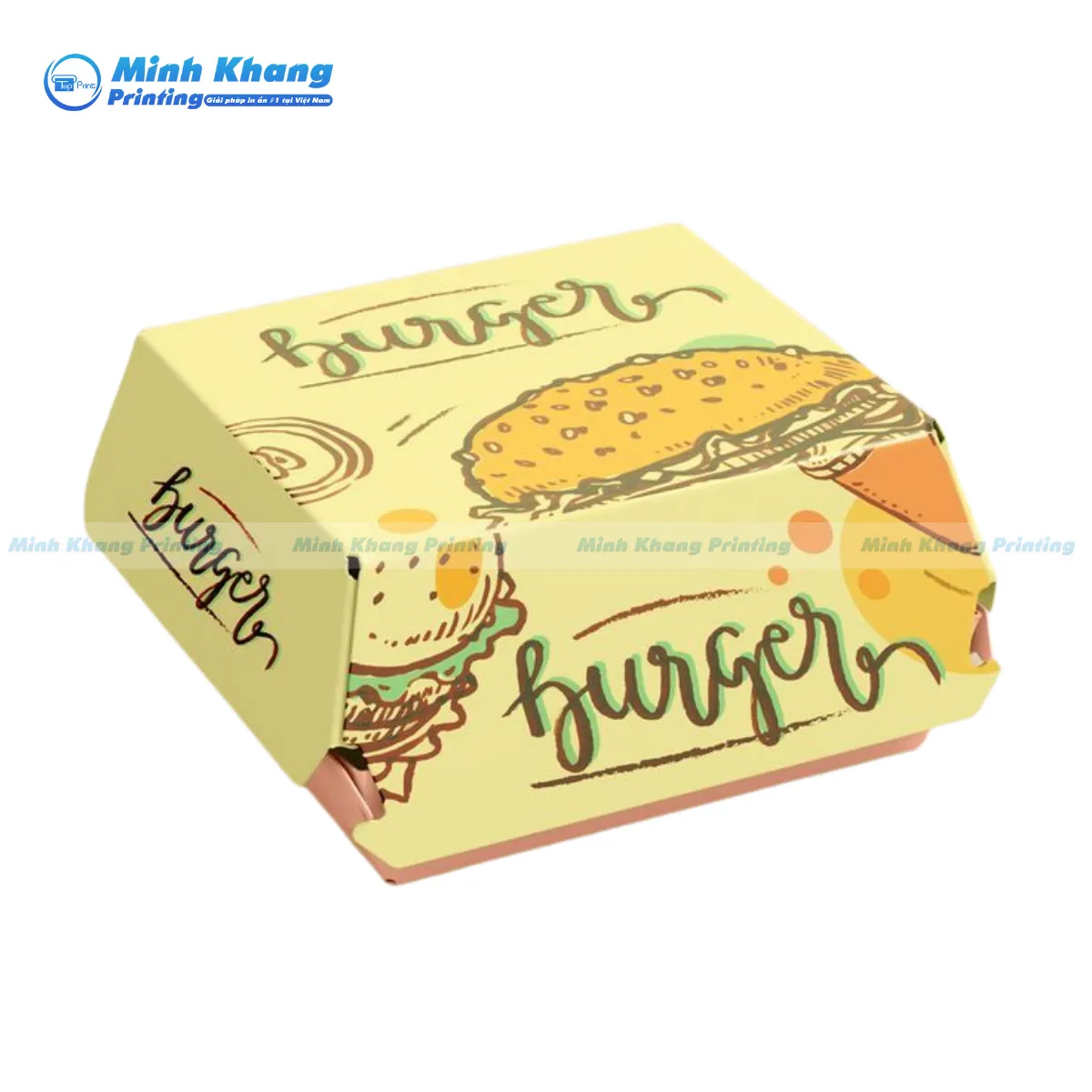 19+ Mẫu Hộp Giấy Đựng Hamburger Đẹp, Sáng Tạo & Độc Đáo