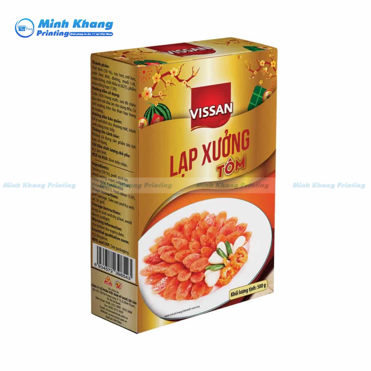 25+ Mẫu Hộp Giấy Đựng Lạp Xưởng Đẹp & An Toàn Thực Phẩm