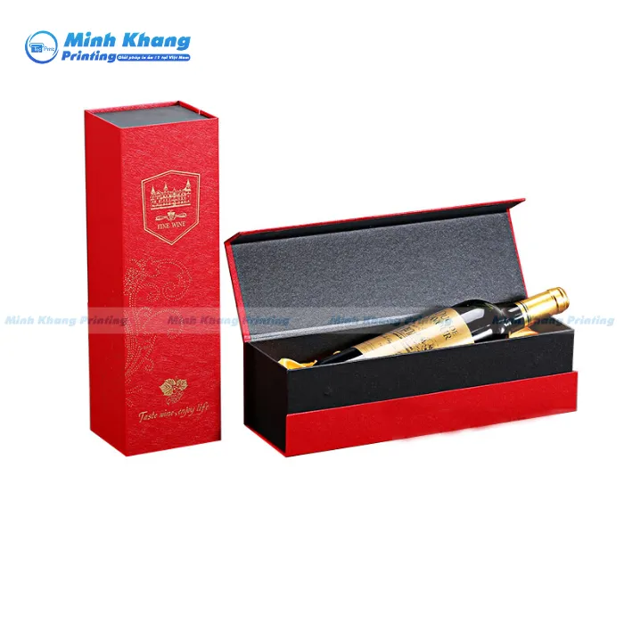 20+ Mẫu Hộp Giấy Đựng Rượu Vang Đẹp & Chất Lượng