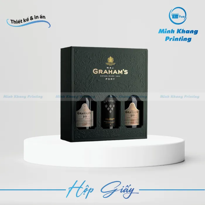 20+ Mẫu Hộp Giấy Đựng Rượu Vang Đẹp & Chất Lượng