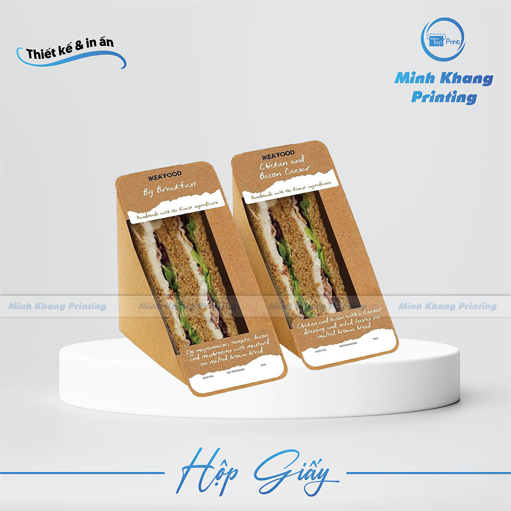 20+ Mẫu Hộp Giấy Đựng Bánh Sandwich Độc Đáo Ấn Tượng