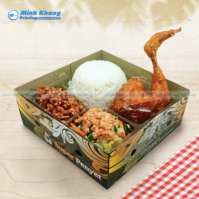 10+ Hộp Giấy Đựng Thức Ăn Đẹp, An Toàn & Tiện Lợi