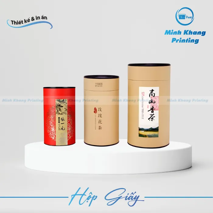 20+ Mẫu Hộp Giấy Hình Trụ Đẹp, Đơn Giản & Tiện Lợi