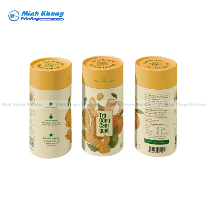 20+ Mẫu Hộp Giấy Hình Trụ Đẹp, Đơn Giản & Tiện Lợi