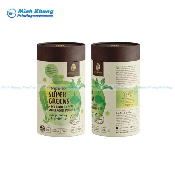 20+ Mẫu Hộp Giấy Hình Trụ Đẹp, Đơn Giản & Tiện Lợi