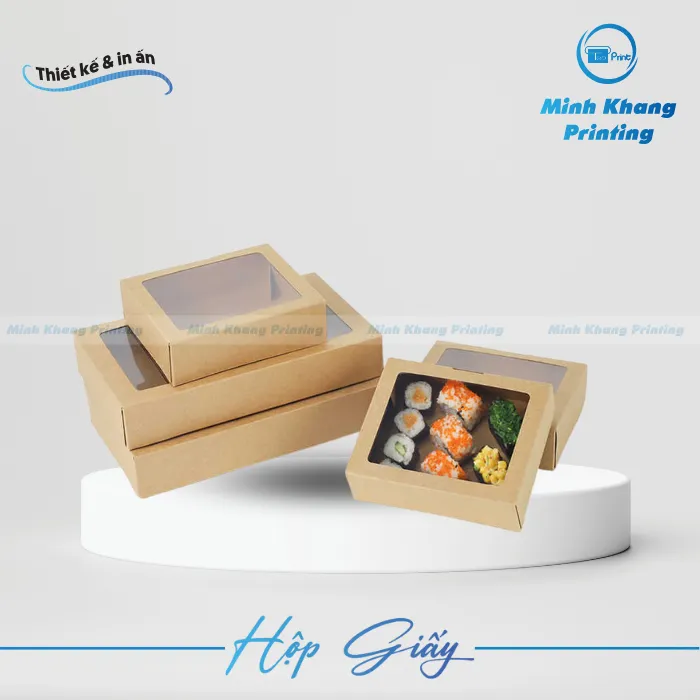 28+ Mẫu Hộp Giấy Kraft Có Cửa Sổ Đa Năng, Tiện Ích & Thân Thiện