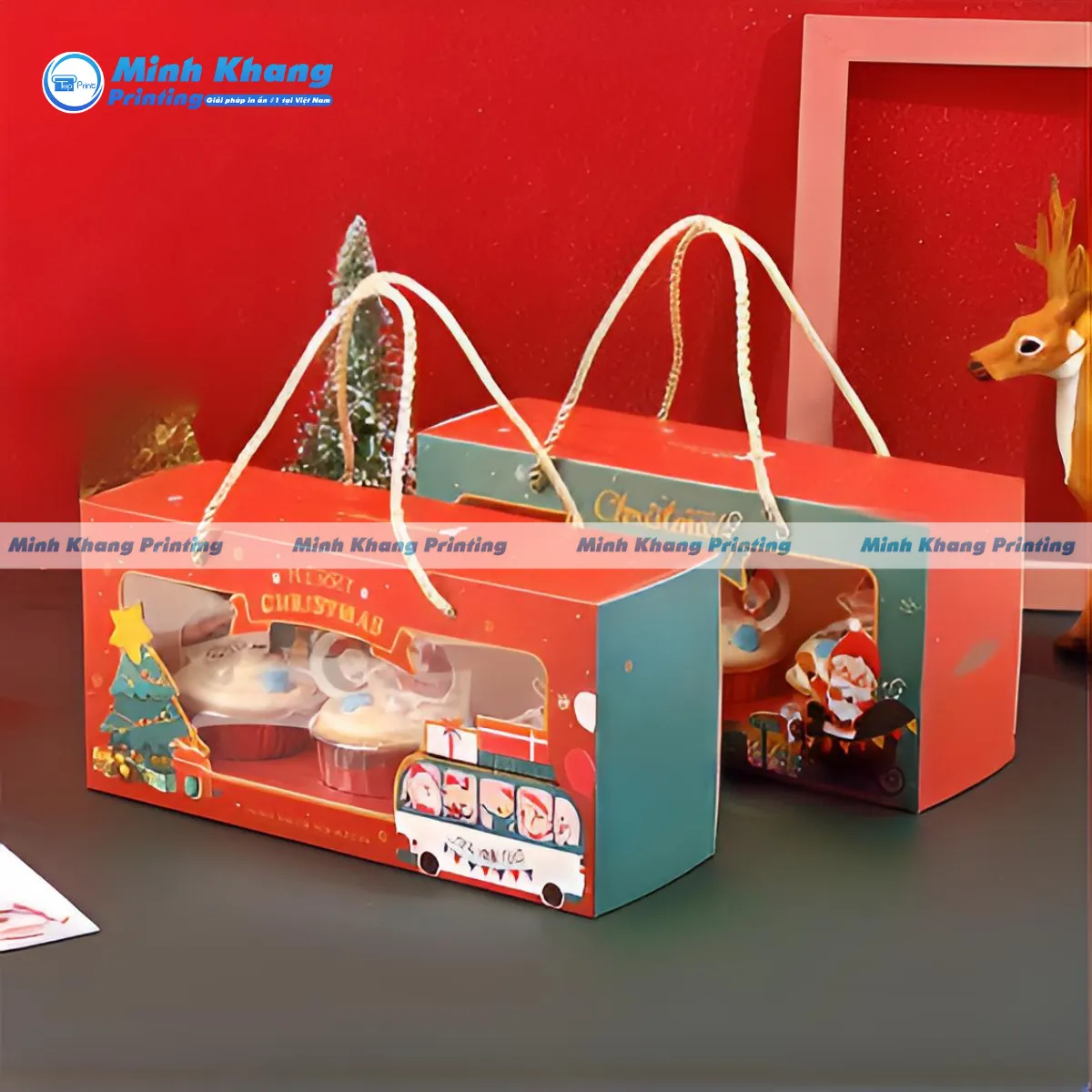 55+ Mẫu Hộp Giấy Noel, Hộp Giấy Giáng Sinh Đẹp Lung Linh
