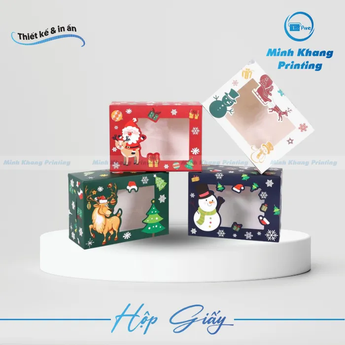 55+ Mẫu Hộp Giấy Noel, Hộp Giấy Giáng Sinh Đẹp Lung Linh