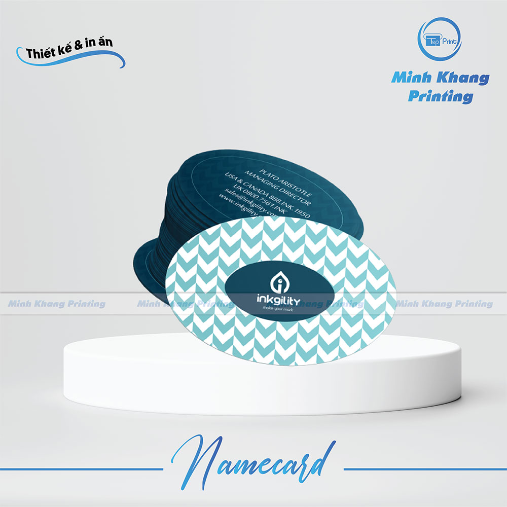 25+ Mẫu Danh Thiếp Oval Đẹp, Ấn Tượng Khách Hàng