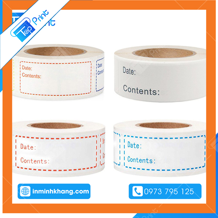 In Nhãn Ghi Chú – Note Lable Theo Yêu Cầu Tp.HCM