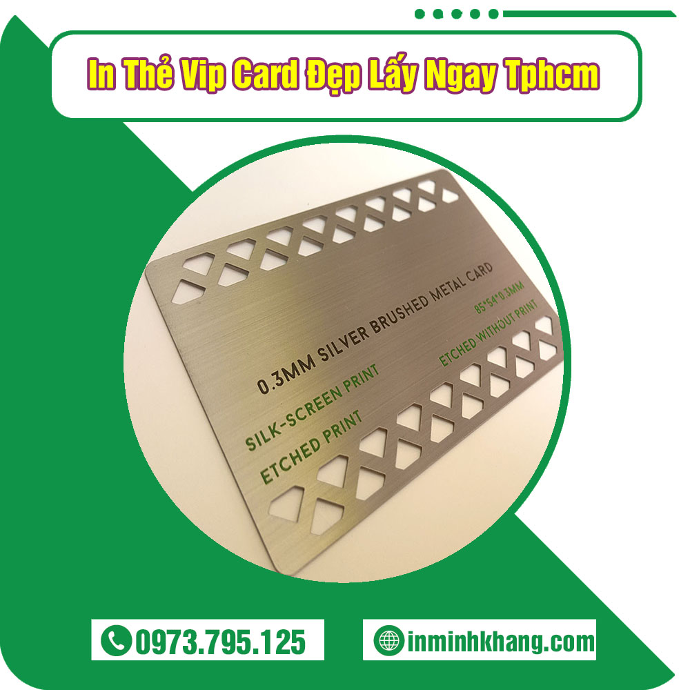 In Thẻ Vip Card Đẹp Lấy Ngay Tp.HCM