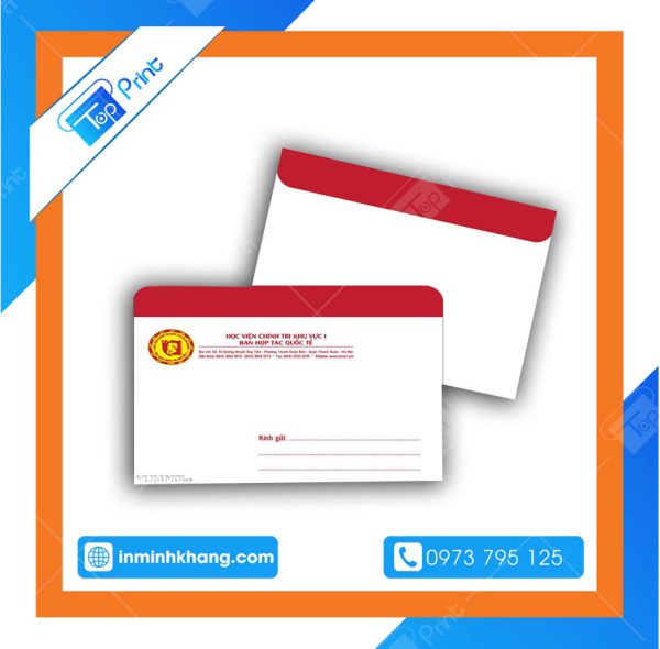 Kích Thước Phong Bì Bưu Điện Phổ Biến